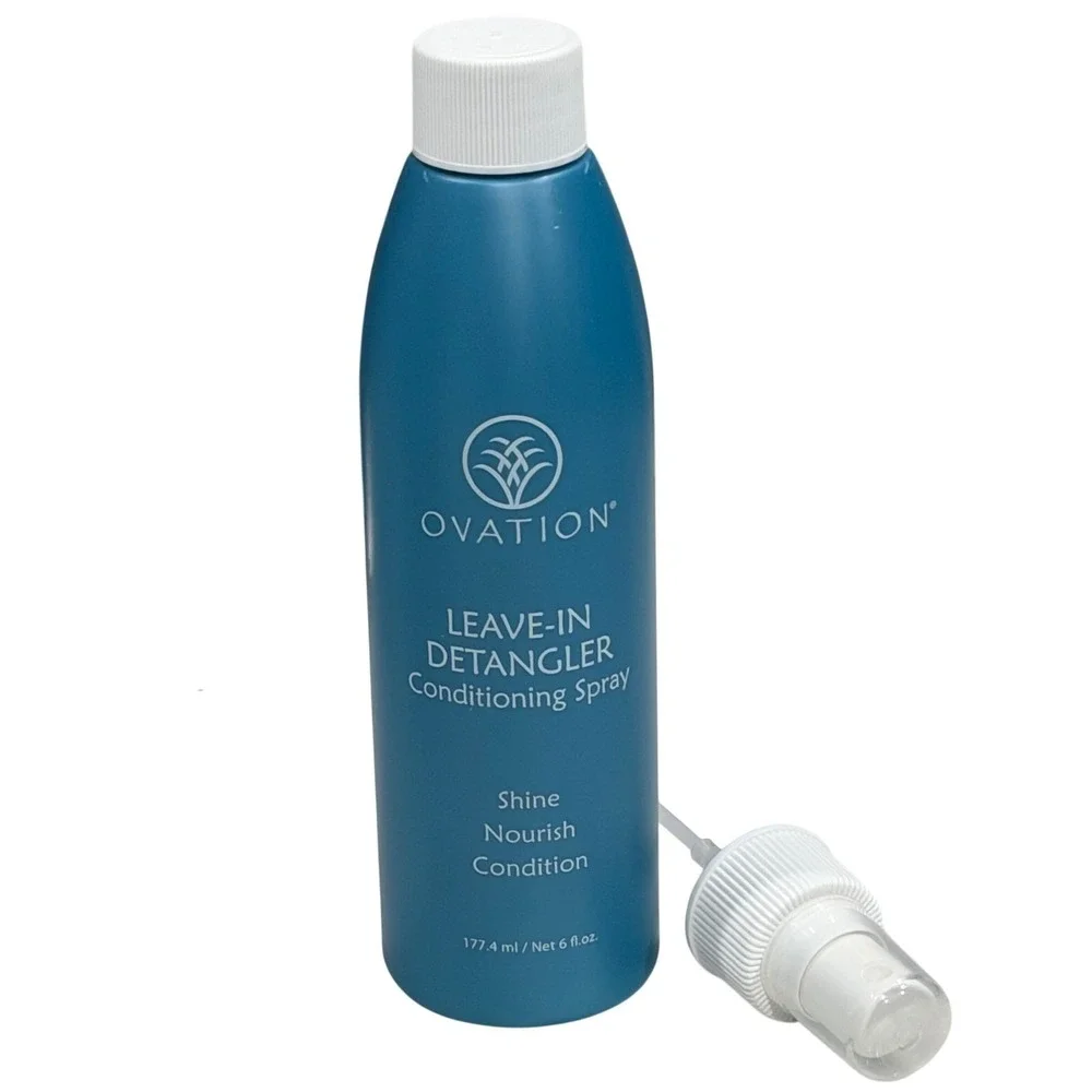 Ovation Leave-In Detangler Conditioning Spray Shine Nourish Hair Care 6oz